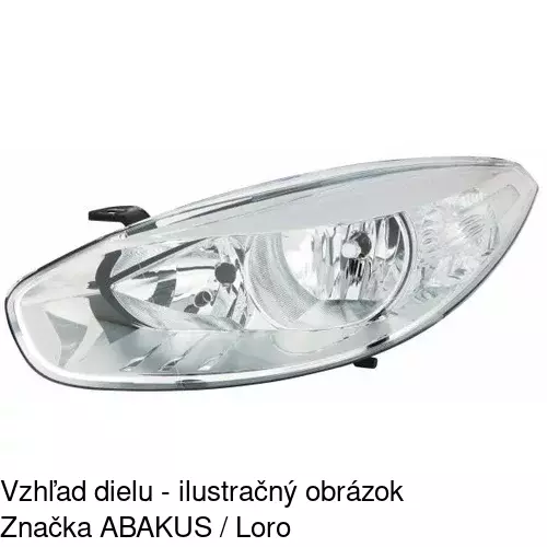 Hlavný reflektor 603510-E /POLCAR/ - obr. 3