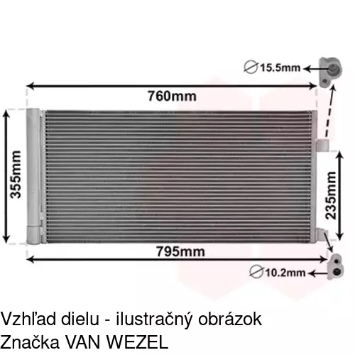 Chladiče klimatizácie 6039K8C1S /POLCAR/ - obr. 4