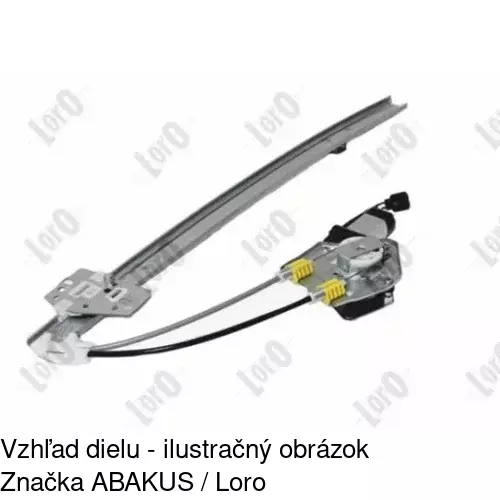 Mechanizmus sťahovania okna elektrický bez motora 6041PSG1 /POLCAR/ - obr. 3