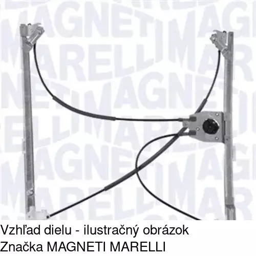 Mechanizmus sťahovania okna elektrický bez motora 6052PSG2 /POLCAR/ - obr. 1