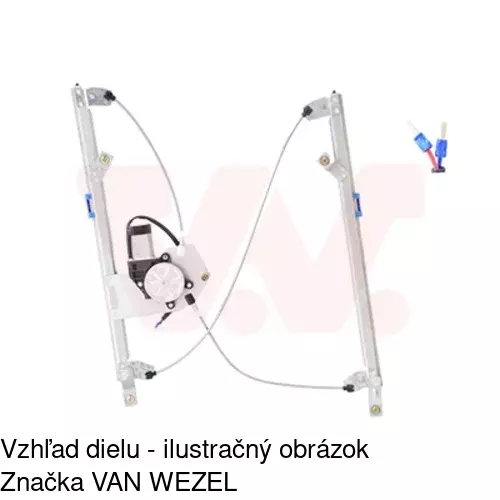 Elektrický mechanizmus okna dverí 6055PSE1 /POLCAR/ - obr. 4