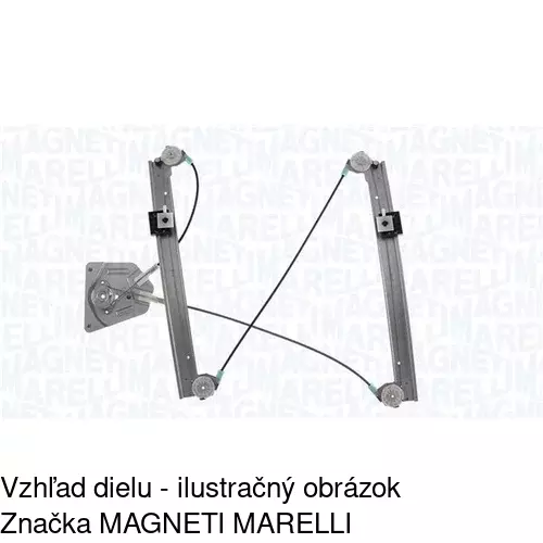 Mechanizmus sťahovania okna elektrický bez motora 6056PSG2 /POLCAR/ - obr. 3