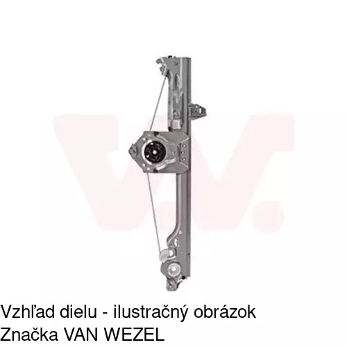 Mechanizmus sťahovania okna elektrický bez motora 6056PSG4 /POLCAR/ - obr. 4