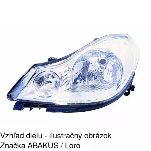 Hlavný reflektor 605909-U /POLCAR/ - obr. 1