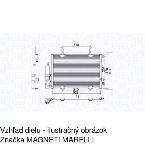 Chladiče klimatizácie 6061K8C1 /POLCAR/ - obr. 4