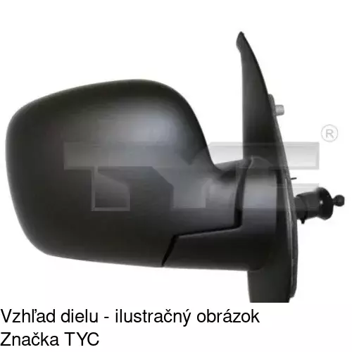Vonkajšie zrkadlo 6062512M /POLCAR/ - obr. 2
