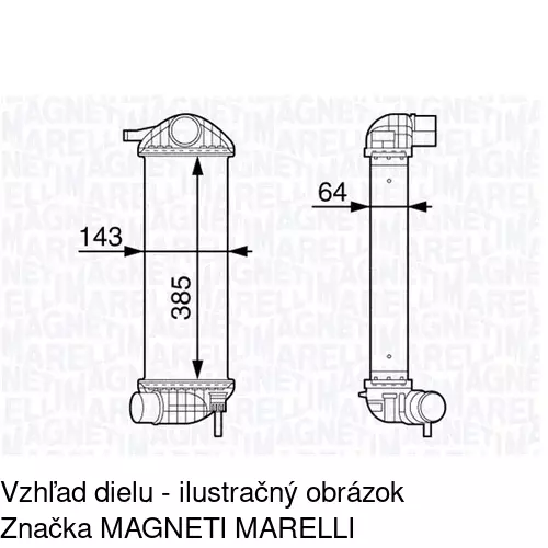 Chladiče vzduchu (Intercoolery) POLCAR 6062J81X