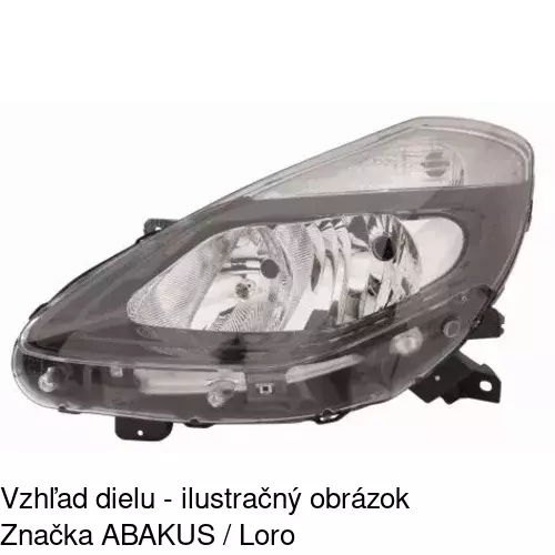 Hlavný reflektor 6064102E /POLCAR/ - obr. 3