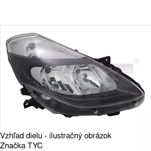 Hlavný reflektor 6064104E /POLCAR/ - obr. 1