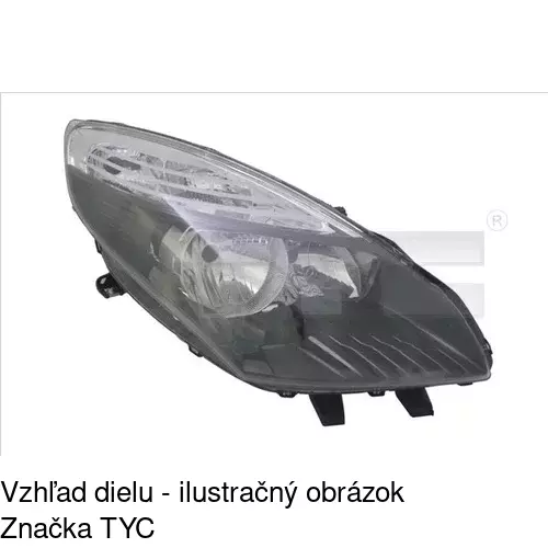 Hlavný reflektor 607310-V /POLCAR/ - obr. 1