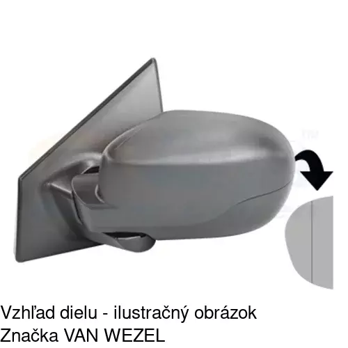 Rám vonkajšieho zrkadla 60A154TM /POLCAR/ - obr. 5