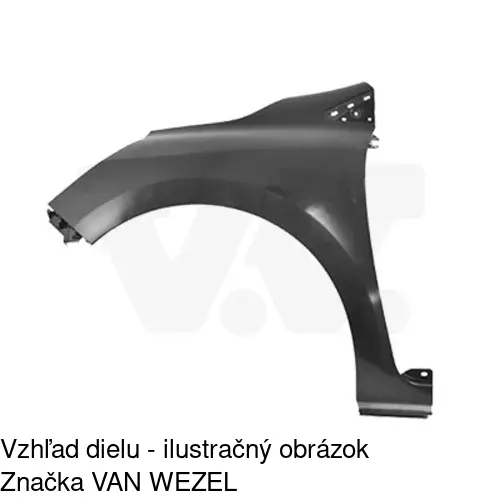 Predný blatník 60B101 /POLCAR/ - obr. 2