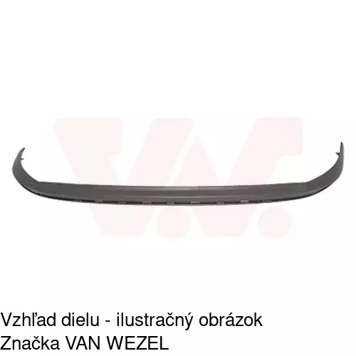 Spojler predného nárazníka POLCAR 60C225