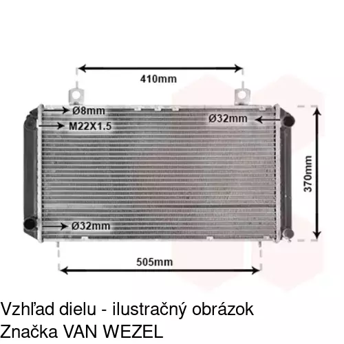 Chladiče vody POLCAR 652008-1