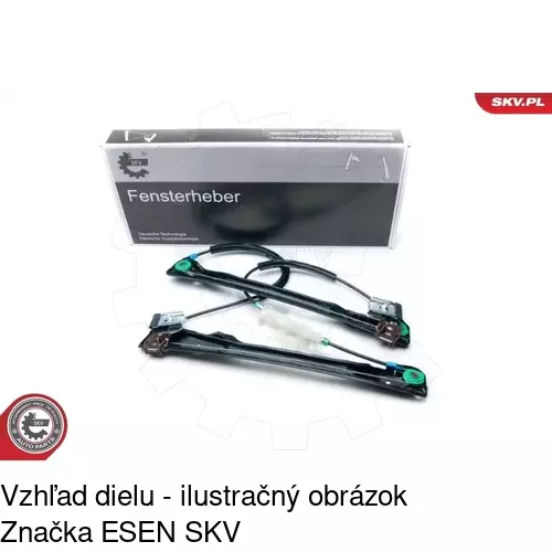 Mechanizmus sťahovania okna elektrický bez motora 6730PSG1 /POLCAR/ - obr. 5