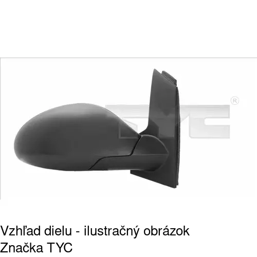 Vonkajšie zrkadlo 6755514M /POLCAR/ - obr. 4