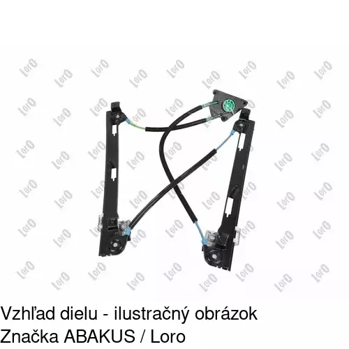 Mechanizmus sťahovania okna elektrický bez motora 6755PSG1 /POLCAR/ - obr. 5