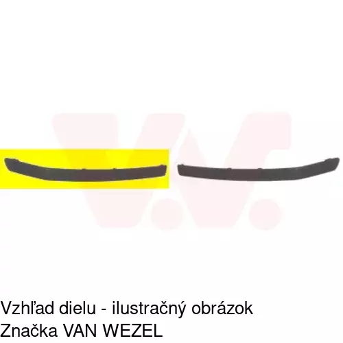 Lišta nárazníka 691307-6 /POLCAR/ - obr. 1
