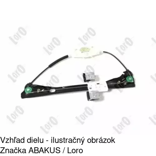 Mechanizmus sťahovania okna elektrický bez motora 6915PSG2 /POLCAR/ - obr. 5