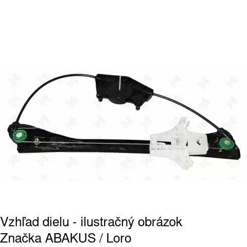 Mechanizmus sťahovania okna elektrický bez motora 6915PSG3 /POLCAR/ - obr. 2