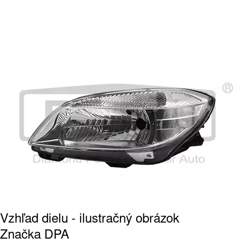Hlavný reflektor 691609-E /POLCAR/ - obr. 2