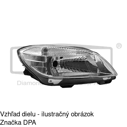 Hlavný reflektor 691610-H /POLCAR/ - obr. 2