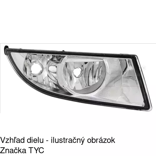 Hmlové svetlo - predné POLCAR 691629-E