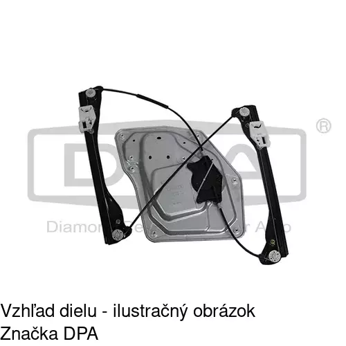 Mechanizmus sťahovania okna elektrický bez motora 6926PSG2 /POLCAR/ - obr. 2
