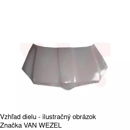 Kapota - poškodená POLCAR 693503UA