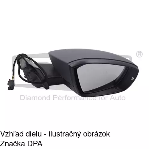 Vonkajšie zrkadlo 69C1527M /POLCAR/ - obr. 2