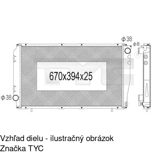 Chladiče vody POLCAR 7205083K