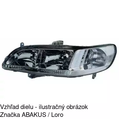 Hlavný reflektor 720609-E /POLCAR/ - obr. 4