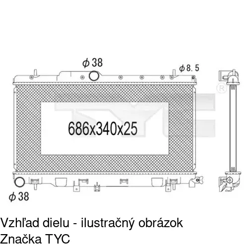 Chladiče vody POLCAR 7212082K