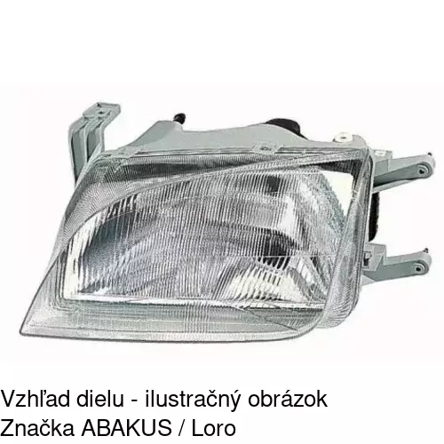 Hlavný reflektor 742209-E /POLCAR/ - obr. 1