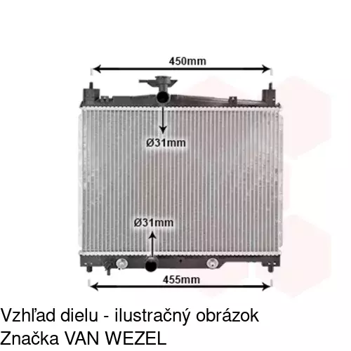 Chladiče vody 810308-2 /POLCAR/ - obr. 2