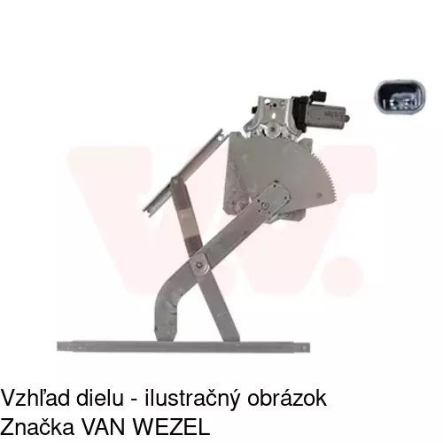 Manuálny mechanizmus okna dverí POLCAR 8110PSM1