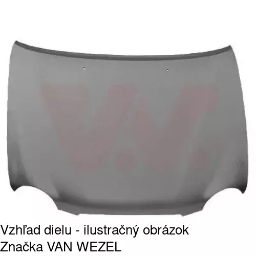 Kapota - poškodená POLCAR 811203UA