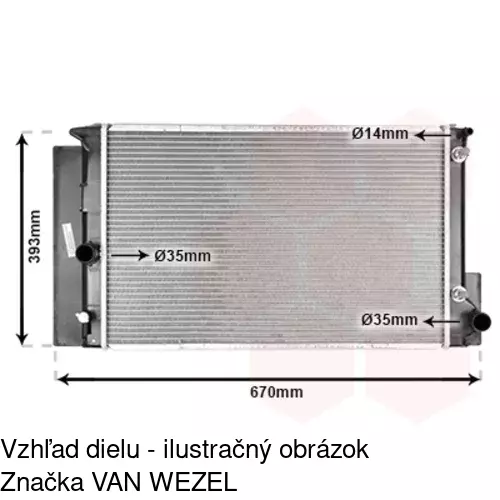Chladiče vody 811608-2 /POLCAR/ - obr. 3