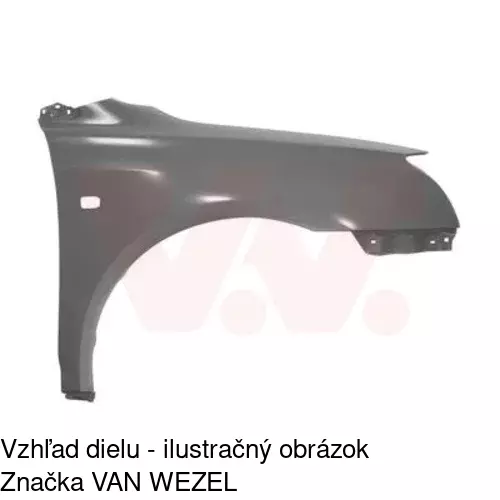 Predný blatník 812502 /POLCAR/ - obr. 2