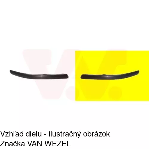 Lišta nárazníka 812507-5 /POLCAR/ - obr. 1