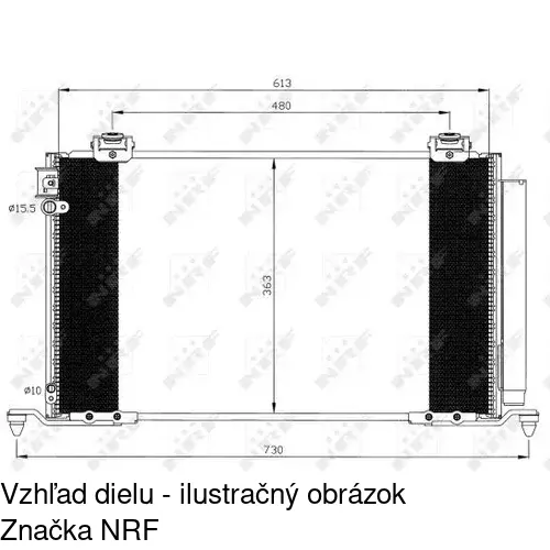 Chladiče klimatizácie POLCAR 8125K81K