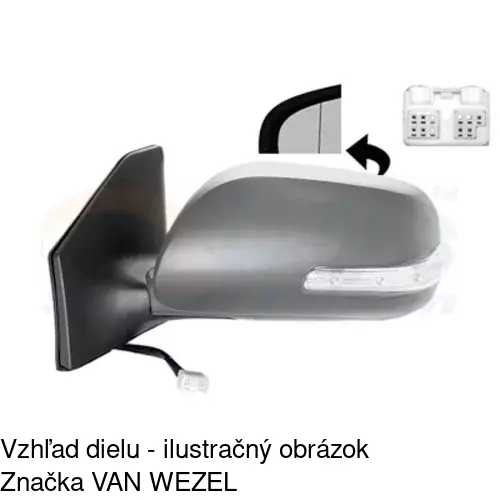 Vonkajšie zrkadlo 8126514M /POLCAR/ - obr. 4