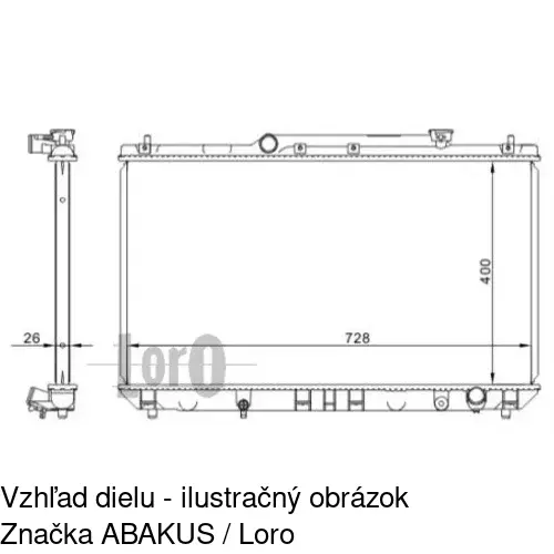 Chladiče vody 8135082K /POLCAR/ - obr. 1