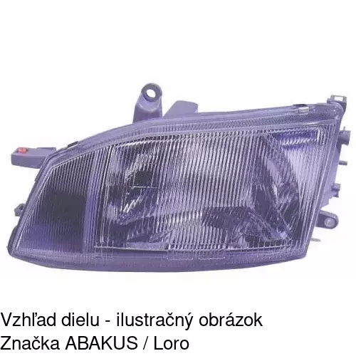 Hlavný reflektor 8166091E /POLCAR/ - obr. 1