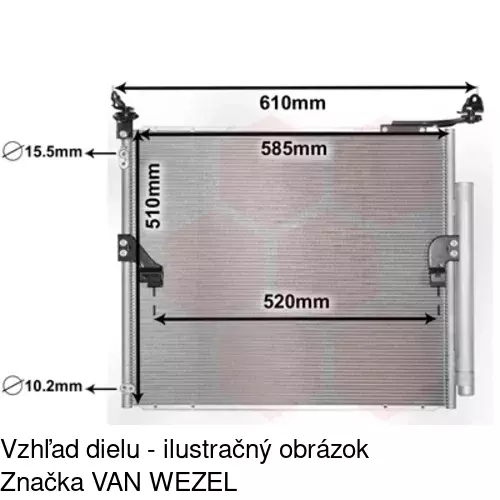 Chladiče klimatizácie 8181K8C1 /POLCAR/ - obr. 1