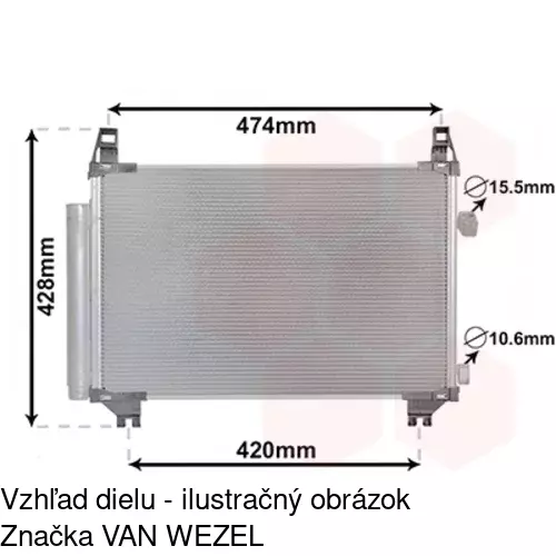 Chladiče klimatizácie 81B1K82X /POLCAR/ - obr. 1