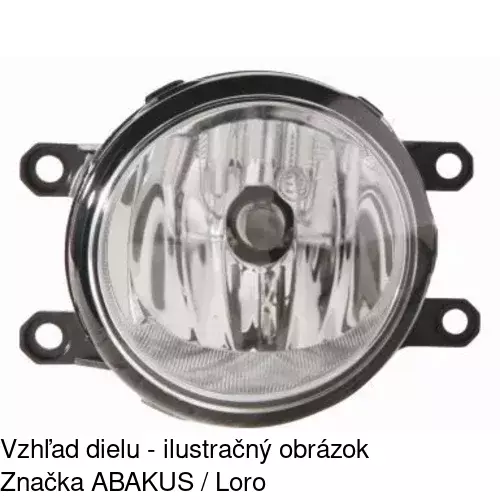 Hmlové svetlo - predné 81C1290E /POLCAR/ - obr. 2