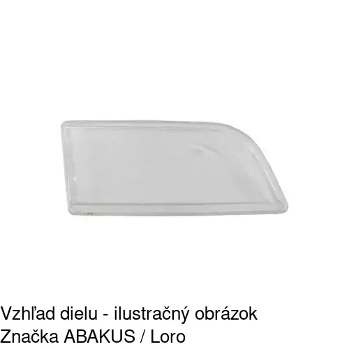 Sklo reflektora 9040123E /POLCAR/ - obr. 2