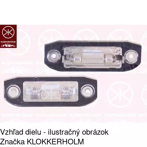 Svetlo na osvetlenie evidenčného čísla 9042958E /POLCAR/ - obr. 3