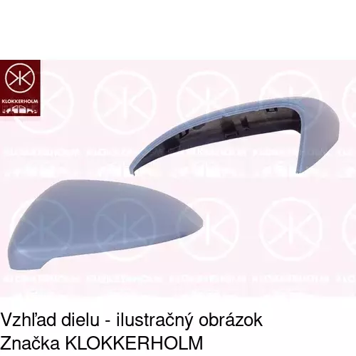 Sklo vonkajšieho zrkadla s držiakom 9043553M /POLCAR/ - obr. 3